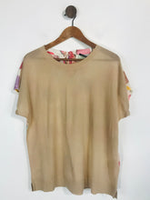 Load image into Gallery viewer, Luisa Cerano Women's Wool Polka Dot Blouse | UK16 | Beige