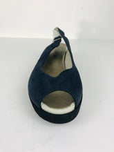 Load image into Gallery viewer, Andre Assous Women's Suede Slingback Sandals | US7.5 UK5.5 | Blue
