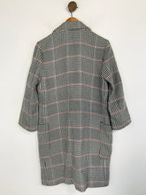 Load image into Gallery viewer, Zara Women's Houndstooth Check Trench Coat | S UK8 | Multicoloured