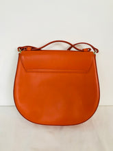 Load image into Gallery viewer, L.K. Bennett Women’s Leather Crossbody Saddle Bag | H9 W10 | Orange