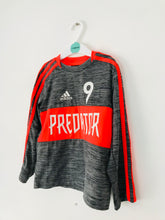 Load image into Gallery viewer, Adidas Kid’s Predator Long Sleeve Stripe Sports Top | 4-5 Years | Grey Orange