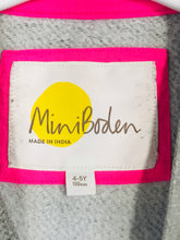 Load image into Gallery viewer, Mini Boden Kid's Leopard Print Sweatshirt | 4-5 Year 110cm | Grey