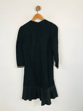 Load image into Gallery viewer, Zara Women's Embroidered Ribbed Sheath Dress | M UK10-12 | Black