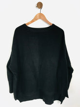 Load image into Gallery viewer, Plümo Women's Long Sleeve Ribbed Jumper | L UK14 | Black