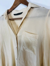 Load image into Gallery viewer, Zara Women's Long Sleeve Blouse | S UK8 | Brown