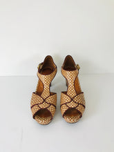 Load image into Gallery viewer, Chie Mihara Women’s Patterned Strappy Heel Sandals | 40 UK7 | Brown