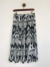 Load image into Gallery viewer, Lands End Women's Pleated A-Line Skirt | UK6 | Black