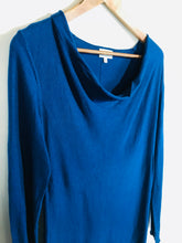 Load image into Gallery viewer, Jigsaw Women's Cowl Neck Jumper | M UK10-12 | Blue