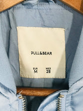 Load image into Gallery viewer, Pull & Bear Women's Satin Bomber Jacket | M UK10-12 | Blue