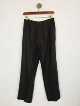 Load image into Gallery viewer, Precis Petite Women's Linen Casual Trousers | UK12 | Brown