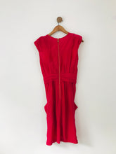 Load image into Gallery viewer, Whistles Women's Silk Ruched Mini Dress | UK8 | Pink