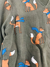 Load image into Gallery viewer, John Lewis Kid's Animal Print Sweatshirt | 4 Years | Green
