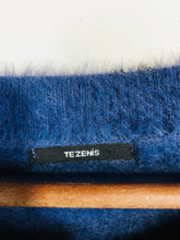 Load image into Gallery viewer, Tezenis Women's Leopard Print Jumper | S UK8 | Blue