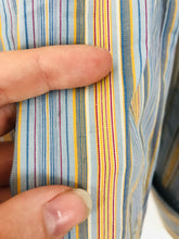 Load image into Gallery viewer, Hawes & Curtis Women’s Stripe Button-Up Shirt | UK16 | Blue Yellow