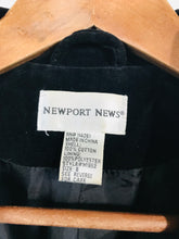 Load image into Gallery viewer, Newport News Women's Double Breasted Suit Tail Coat Blazer Jacket | UK8 | Black