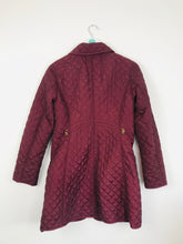 Load image into Gallery viewer, Hobbs Womens Quilted Longline Jacket | UK8 | Burgundy