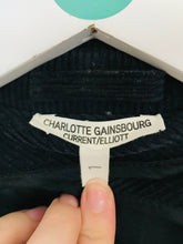 Load image into Gallery viewer, Current Elliot Charlotte Gainsbourg Womens Cord Trench Coat | 1 UK10-12 | Dark Navy