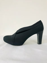 Load image into Gallery viewer, Eileen Fisher Women’s Rounded Cut-Out Court Heels | UK 6.5 | Black