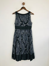 Load image into Gallery viewer, Zara Women's Silk Pleated A-Line Dress | M UK10-12 | Grey