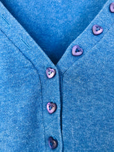 Load image into Gallery viewer, Whistles Women’s Button Up Ruffle Cardigan | UK10-12 | Blue