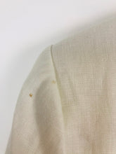 Load image into Gallery viewer, Fenn Wright Manson Womens Linen Blazer | UK18 | Cream