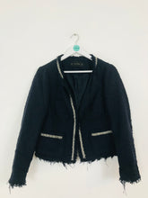 Load image into Gallery viewer, Zara Women’s Beaded Blazer | L UK14 | Blue