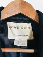 Load image into Gallery viewer, Jaeger Women's Wool Military Jacket | UK10 | Black