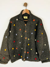 Load image into Gallery viewer, Pachamama Women's Wool Polka Dot Cardigan | UK14-16 | Grey