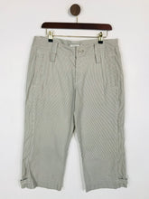 Load image into Gallery viewer, Part Two Women's Cotton Striped Casual Trousers | UK14 | Beige