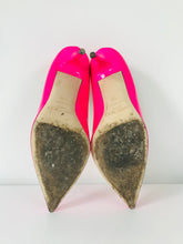 Load image into Gallery viewer, Jimmy Choo Women’s Neon Court Stiletto Heels | UK5.5 EU38.5 | Pink