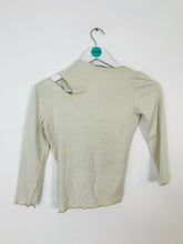 Load image into Gallery viewer, Karen Millen Women’s Crop Knot Modal Top | 1 UK8 | Cream White