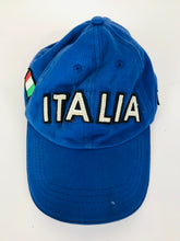 Load image into Gallery viewer, Italia Vintage Men's Logo Cap Hat | 58cm | Blue