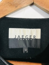 Load image into Gallery viewer, Jaeger Women's Wool Zip Bomber Jacket | UK10 | Black