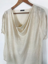 Load image into Gallery viewer, Wrap Women's Linen T-Shirt | UK16 | Beige