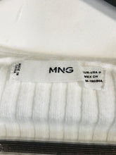 Load image into Gallery viewer, Mango Women's Ribbed V-Neck Jumper | S UK8 | White