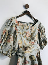 Load image into Gallery viewer, Zimmermann Women's Floral Gathered Sleeves A-Line Dress | 0 | Multicoloured