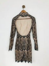 Load image into Gallery viewer, House of CB Women’s Long Sleeve Lace Bodycon Dress | M UK10-12 | Black