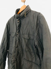 Load image into Gallery viewer, Barbour Men's Greatcoat Hunting Raincoat Jacket | L | Blue