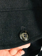 Load image into Gallery viewer, Gian Carlo Rossi Men’s Wool Linen Overcoat Jacket | 54 UK44 L | Navy Blue