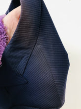 Load image into Gallery viewer, H.E by Mango Wool Stripe Suit Jacket Blazer | UK40 L | Blue