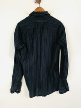Load image into Gallery viewer, Ted Baker Men's Cotton Striped Button-Up Shirt | XL | Black