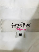Load image into Gallery viewer, Savile Row Women's Cotton High Neck Blouse | UK10 | White