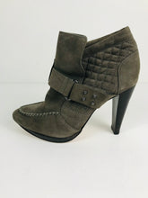 Load image into Gallery viewer, Pied A Terre Women's Suede Heeled Boots | EU39 UK6 | Brown