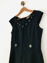 Load image into Gallery viewer, Karen Millen Women's Wool Blend Sheath Dress | UK12 | Black