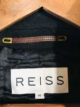 Load image into Gallery viewer, Reiss Men's Wool Zip Peacoat Coat | XL | Black