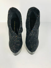 Load image into Gallery viewer, Chinese Laundry Women's Metallic Stiletto Heel Boots | EU39 UK6 | Black