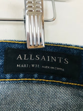 Load image into Gallery viewer, AllSaints Women’s High Waisted Boyfriend Jeans | 31 UK12-14 | Blue