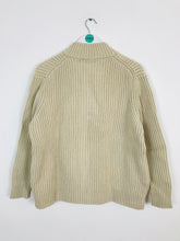 Load image into Gallery viewer, Lands' End Women’s Cable Knit Zip Up Cardigan | UK18-20 | Brown