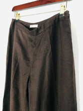 Load image into Gallery viewer, Precis Petite Women's Linen Casual Trousers | UK12 | Brown