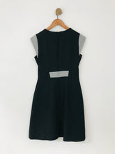 Load image into Gallery viewer, Karen Millen Women's Red Panel A-Line Dress | UK10 | Black